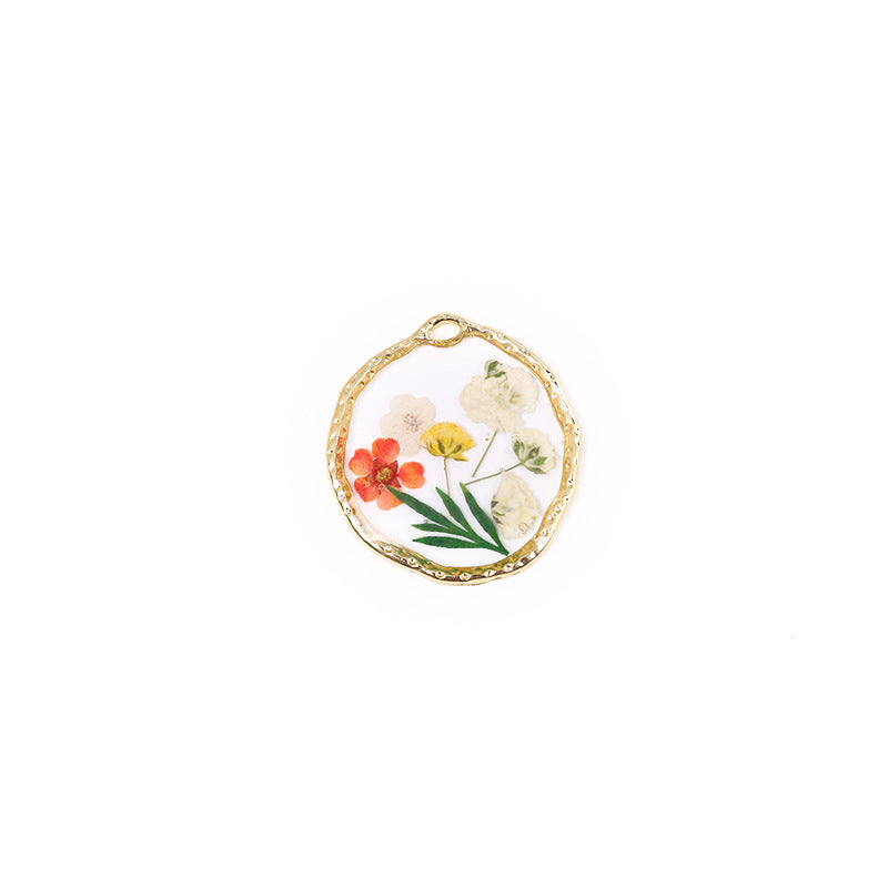 10pcs/pack Clear Resin DIY Earrings Necklace Dried Flower Plant Drip Glue